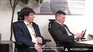 Coworker caught Derek Kage jerking off then fucked raw deep missionary blowjob