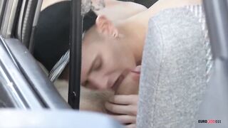 Shaun Mann and James Thomas get raw dogged in creamy car sex