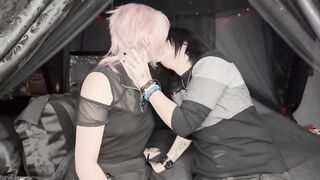 Emo cutie gets destroyed after swallowing a thick load