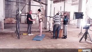 Twink Destroyed by Daddy's Butt Plug and Shock Torture