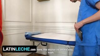Cesar Rose serves the horny Latino doctor in uniform ferfroma