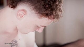 Twink femboy gets my ass stuffed in lace panties