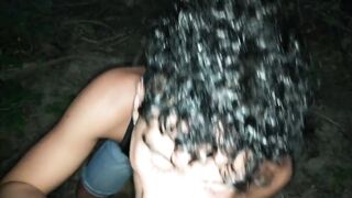 Face wrecked by nasty public cum facial POV