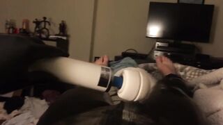 Latex Catsuit Choked Rubber Holes Until Creamy Cumshot