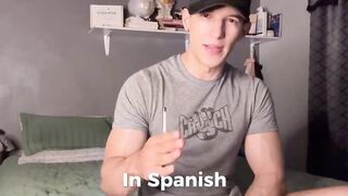 My student can't focus he just stares at my muscles while I teach Spanish