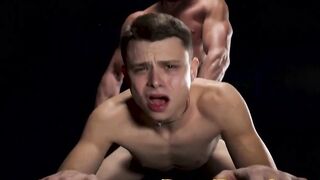 Twink 18 forced down big daddy dick deep throat breeding raw