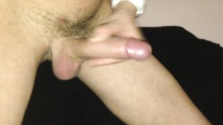 I'm jerking and cumming on my smelly gay cock