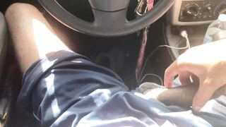 BBC wrecks pavement parking lot solo cumshot