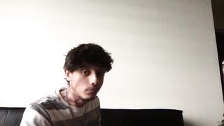 Twink gags on massive cock raw deep throat sloppy suction