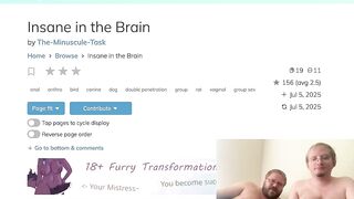 Insane in the brain furry comic dub raw fucking shower cum