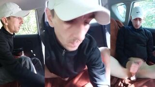 Boy gets a taste for public cum on his way to work