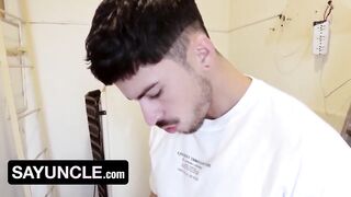 The Laundry Room destroyed by a hung latino daddy's thick cock gushing cum on your face