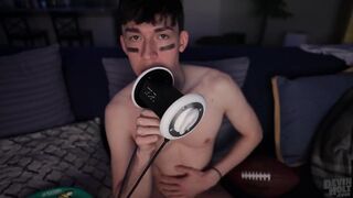 Big game ear licking ASMR your boyfriend's gay fantasy
