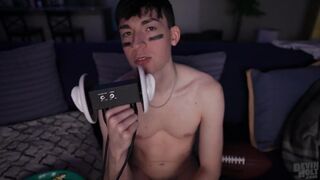 Big game ear licking ASMR your boyfriend's gay fantasy
