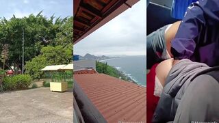 Public blowjob makes tattooed jock cum inside my throat