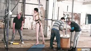 Boynapped Gushing Choked by Greedy Dom Master Wants It All
