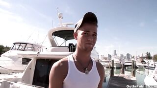 Lee Paine Gets Face Fucked Raw By Jake Woods At The Docks