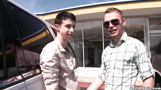 Horny Zach lexander ruined by Mickey Drake's thick stud dick in abandoned lot