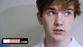 Twinks get monster daddy dicks in freeuse cum bath