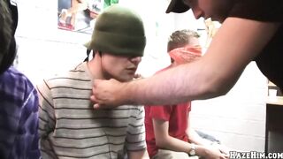 Frat Glory Hole Prank Leaves Pledge Deep Throating Big Cocks