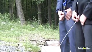 DILFs David Anthony And Troy Daniels Brutal Outdoor Threesome Pounding