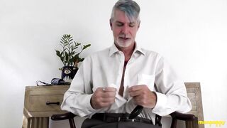 Horny Daddy Richard Lennox Gets Destroyed By His Own Sex Toy