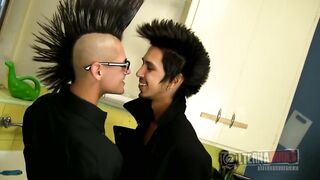 Deepthroat ends for Dannii Devine’s throbbing cock as punk inked mouth takes every inch raw brutal