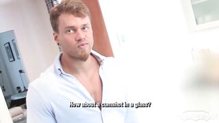 Muscle hunk Brad’s bts jerk raw solo explosion uncut huge cock
