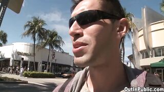 Kyle Quinn pays big for Alexander Garrett's sloppy blowjob in wild South Beach fuck