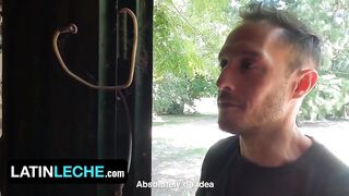 Muscular Latino stud deepthroats while stuck on the roadside