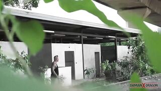 Damian the Dragon demolishes doorman’s hungry hole outdoors