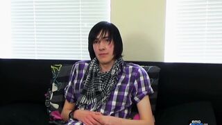 Gay Solo Twink Gets Face Fucked by Big Cumshot
