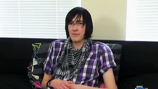 Gay Solo Twink Gets Face Fucked by Big Cumshot