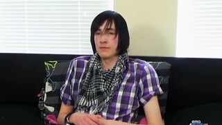 Gay Solo Twink Gets Face Fucked by Big Cumshot