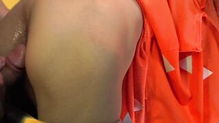 Anime cosplay demon slayer gets his slutty costume ruined by brutal raw anal