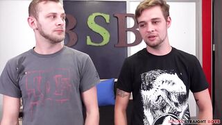 Blowjob yields thigh wobble in college jock’s sloppy hole
