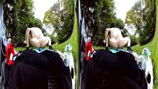 VR180 Twinky Horny Boi Destroyed Gaping Solo Anal With Big Dragon Toy