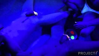 Glowing balls of a hung puppy boy getting wrecked raw
