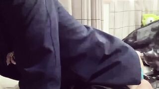 Handsome student destroyed by piston vibrator raw gay anal