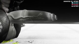 Hyper Muscle Growth Choked By Huge Cock Furry Animation