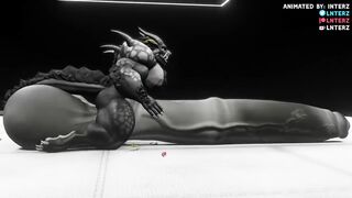 Hyper Muscle Growth Choked By Huge Cock Furry Animation