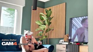 Andrew Wallker's Fitness Jerk Off Was Destroyed by a Voyeur's Big Load Gay Cum