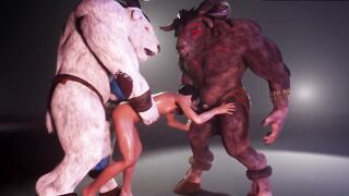 Quick sex with minotaur monster cocks brutal anal femboy gangbang