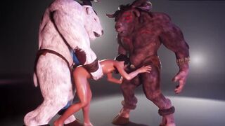 Quick sex with minotaur monster cocks brutal anal femboy gangbang