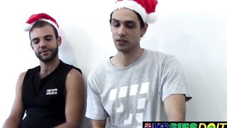 Lewis and Bryce ruined by Aussie oral obsession thick loads deep throat