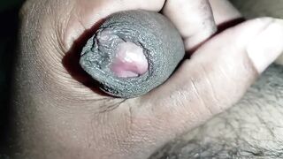 Sucking my own BBC while pulling back my foreskin alone