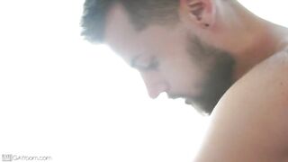 Twink oiled up under the summer sun his tight hole stretched raw