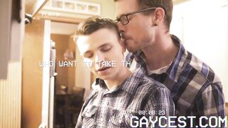 Hung daddy breeds obedient twink raw and bareback creampie heaven
