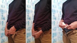 Asian twink gets destroyed drinking his own piss lunch break
