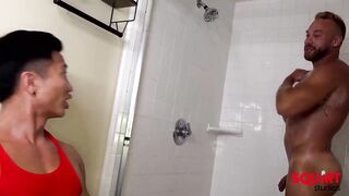Barebacked Brogan gets destroyed by muscled Jkab Ethan Dale